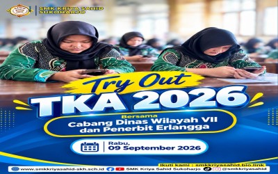 Tryout  TKA 2026 Bersama  Cabang Dinas Wilayah VII Jateng  dan Penerbit Erlangga